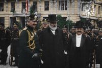 HRH Emperor Wilhelm II. together with the Swiss President Forrer in Zurich on September 3, 1912