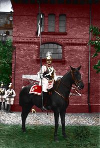 Soldier of the Garde du Corps on horseback